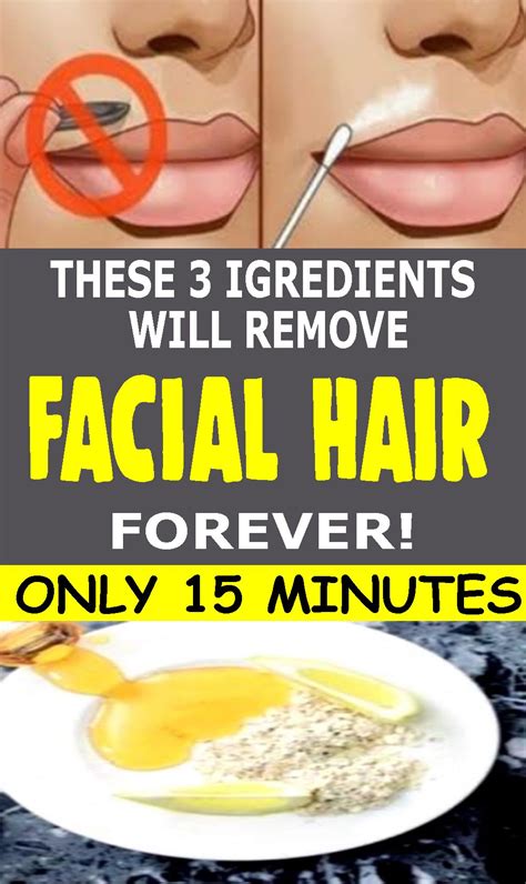 homemade facial hair removal